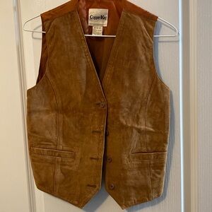 VINTAGE Copper Key 100% leather vest